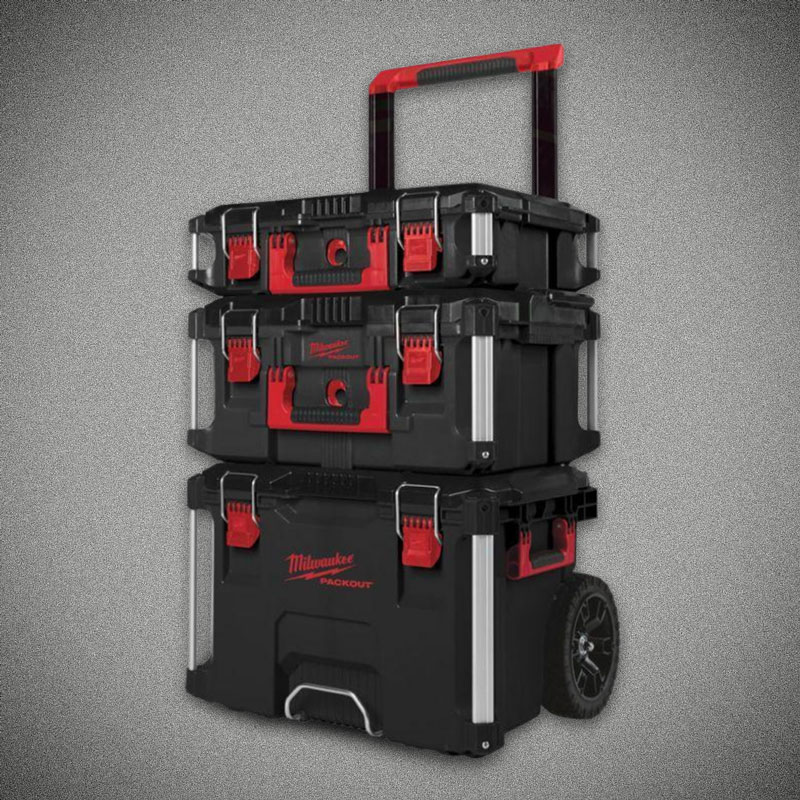 Zestaw czarnych skrzynek Milwaukee Packout 123
